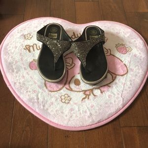 Sparkly fitflop sandals, size 8!